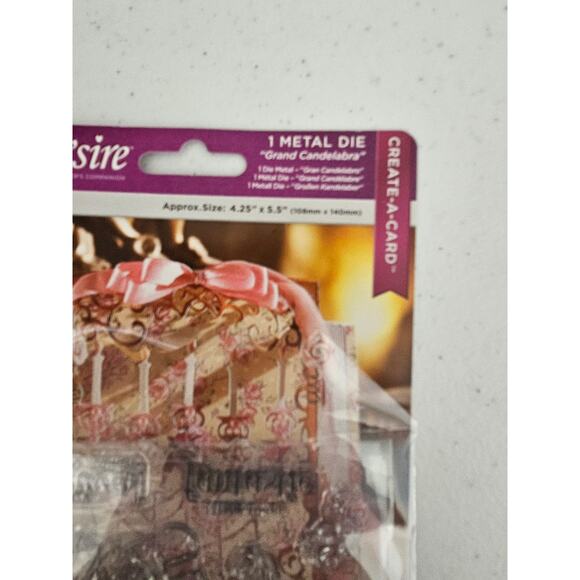 Diesire Grand Candelabra Clear Rubber tamp and Die Set Create A Card - Picture 4 of 6